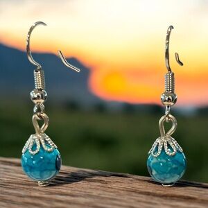 20222 Rainbow agate earrings